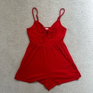 Stunning red romper